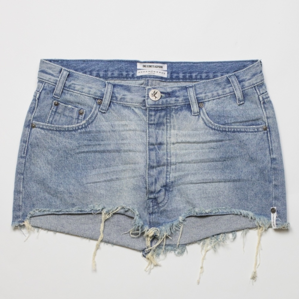 One Teaspoon Junkyard Relaxed Denim Mini Skirt